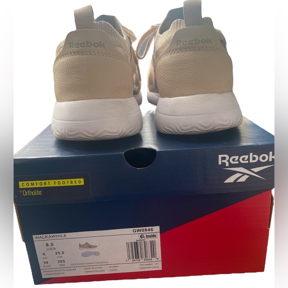 Reebok Sneakers womens Size 8.5 8 1/2 Athletic Walking Shoes Cream Rose Gold - Picture 7 of 9